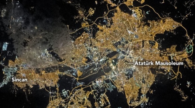 NASA Ankara'nın fotoğrafını paylaştı
