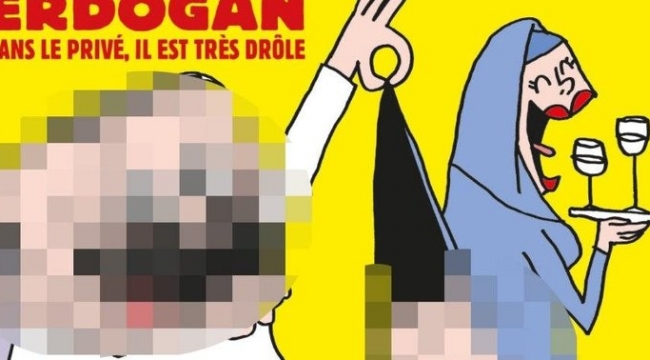 Charlie Hebdo dergisinden Erdoğan karikatürü