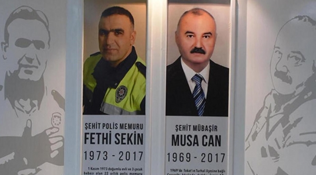 Polis Memuru Fethi Sekin ile Mübaşir Musa Can unutulmadı