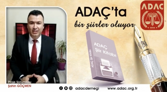 Adaç derneğinin hazırladığı şiir kitabında şiirleriniz yer alabilir