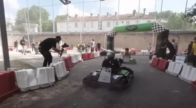 Cezaevinde karting düzenlendi