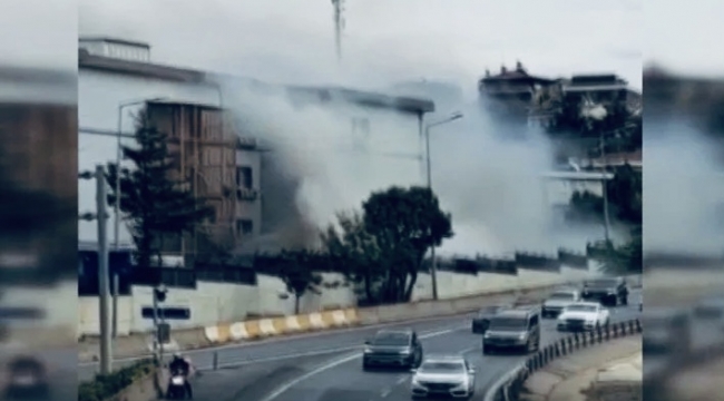 İstanbul'da bulunan adliyede yangın çıktı