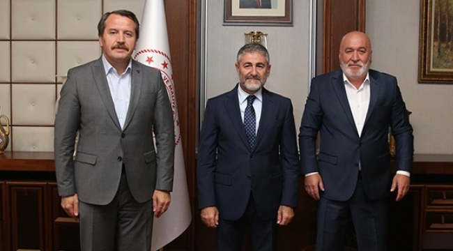 Sendika başkanı Ali Yalçın, Bakan Nebati ile 'sözleşmeliye kadro ve ek göstergeyi' görüştü