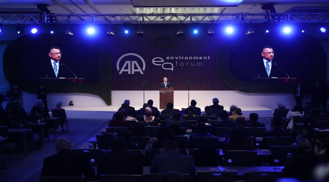 Cumhurbaşkanı Yardımcısı Oktay, Anadolu Ajansı Çevre Forumu'nda konuştu