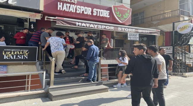 Hatayspor taraftarı, Beşiktaş maçı biletlerine yoğun ilgi gösterdi