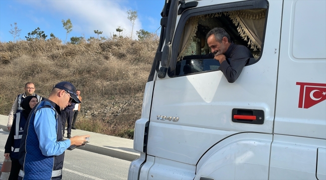 İstanbul'da hafriyat kamyonları denetlendi