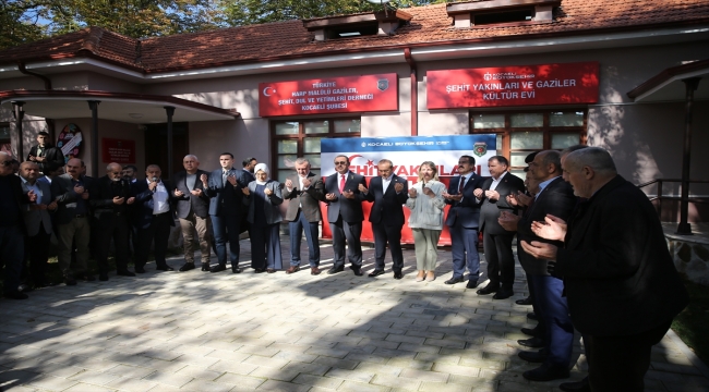 Kocaeli'de şehit yakınları ve gaziler için "Kültür Evi" açıldı