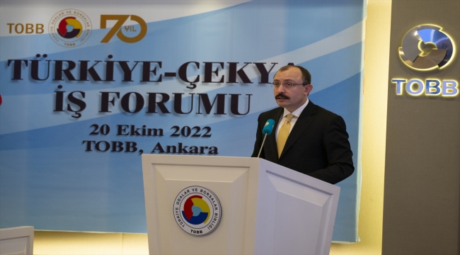 Hisarcıklıoğlu "Türkiye-Çekya İş Forumu"nda konuşma yaptı