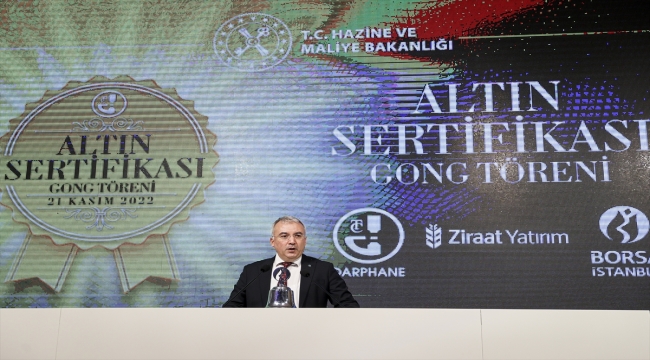 Borsa İstanbul'da gong "Darphane Altın Sertifikası" için çaldı
