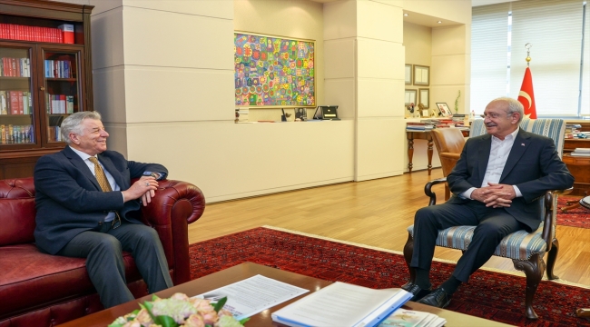 CHP Genel Başkanı Kılıçdaroğlu, Tekgıda-İş Genel Başkanı Türkel'i kabul etti