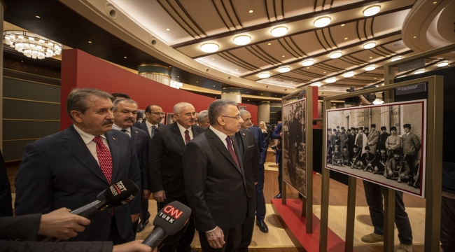 Cumhurbaşkanı Yardımcısı Oktay, "Selanik'ten Anıtkabir'e Gazi Mustafa Kemal Atatürk" sergisini gezdi: