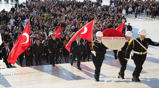 Doğa Koleji öğrencileri Anıtkabir'i ziyaret etti