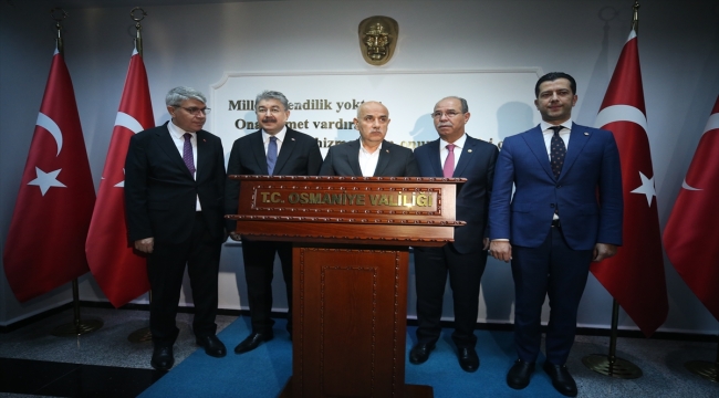 Tarım ve Orman Bakanı Kirişci, MHP Osmaniye İl Başkanlığı ziyaretinde konuştu