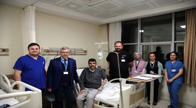 Tokat'ta hastanın karnından ameliyatla 13 kilogram kitle alındı