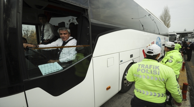 Ankara'da zorunlu kış lastiği denetimi yapıldı