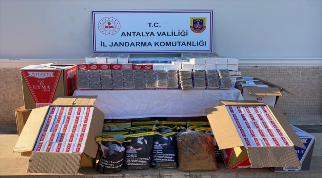 Antalya'da kaçak sigara ve tütün operasyonunda 1 kişi yakalandı