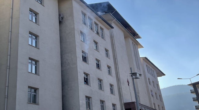 Artvin Devlet Hastanesi'nde yangın tatbikatı yapıldı