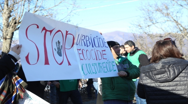 Azerbaycanlı STK'ler, madenlerin Ermenilerce yasa dışı işletilmesini protesto ediyor