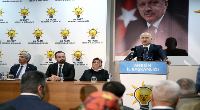 Bakan Karaismailoğlu, AK Parti Mersin İl Başkanlığı ziyaretinde konuştu
