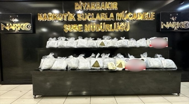 Diyarbakır'da 33 kilo 350 gram uyuşturucu yakalandı