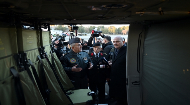 Jandarma envanterine katılan Türkiye'nin yeni helikopteri T70 tanıtıldı