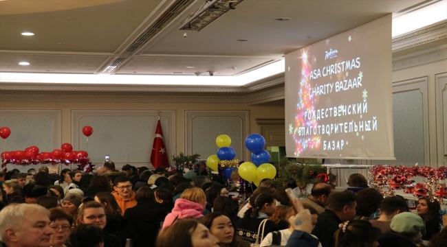 Kazakistan'daki yılbaşı kermesinde Türkiye standı en çok ziyaret edilenler arasında