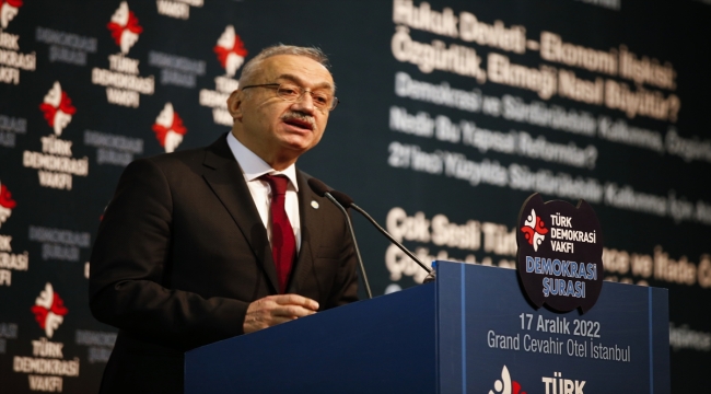Kılıçdaroğlu, Davutoğlu ve Uysal "Demokrasi Şurası"nda konuştu