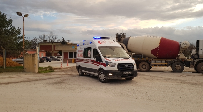 Kocaeli'de beton santralindeki iş kazasında 1 işçi öldü