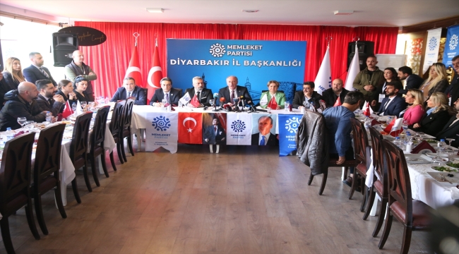 Memleket Partisi Genel Başkanı İnce, Diyarbakır'da konuştu