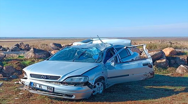 Şanlıurfa'da devrilen otomobildeki 1 kişi öldü, 5 kişi yaralandı