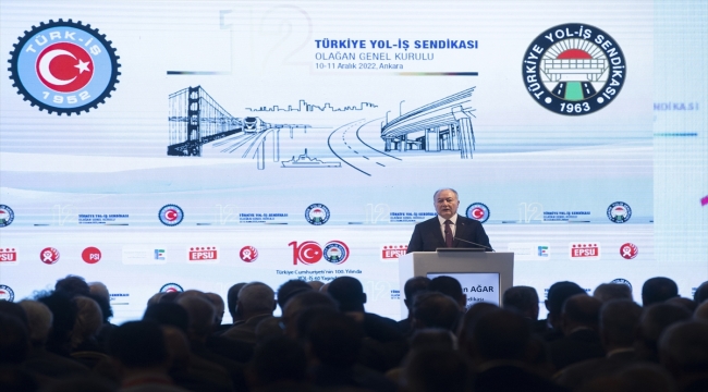 TÜRK-İŞ Genel Başkanı Atalay, Türkiye Yol-İş Genel Kurulu'nda konuştu