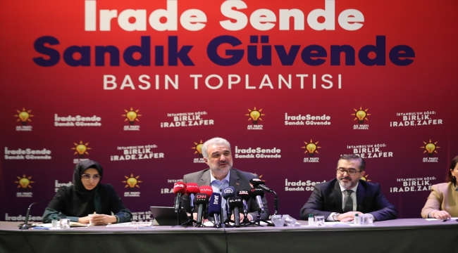 AK Parti İstanbul "İrade Sende Sandık Güvende" sloganıyla sandık görevlileriyle buluşacak