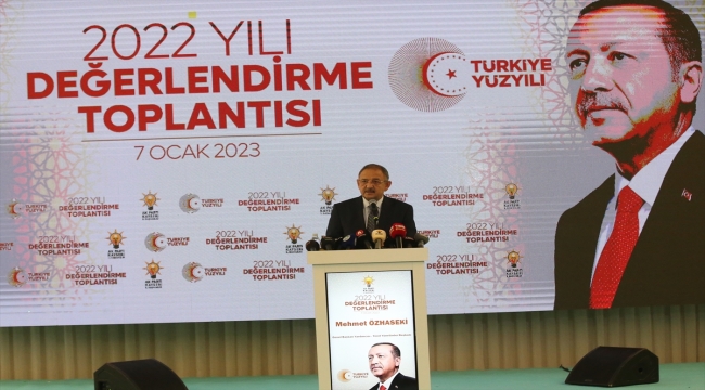 AK Parti'li Özhaseki, 2022 Yılı Kayseri Değerlendirme Toplantısı'nda konuştu