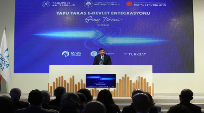 Borsa İstanbul'da gong, Tapu Takas e-Devlet Entegrasyonu için çaldı