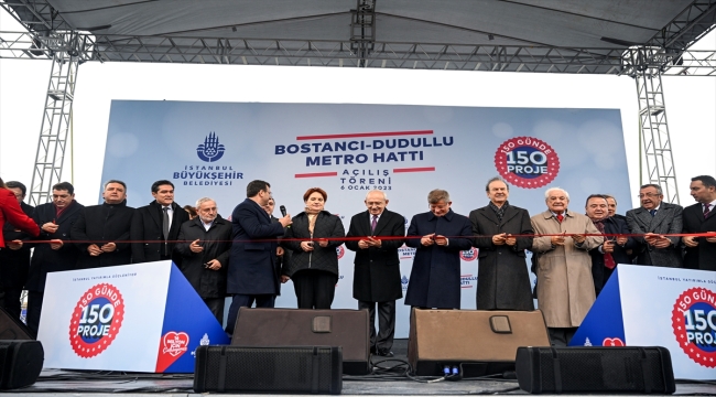 İstanbul'da yapımı tamamlanan Dudullu-Bostancı Metro Hattı törenle hizmete açıldı 