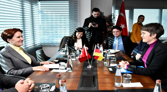 İYİ Parti Genel Başkanı Akşener, Almanya'nın AB İşleri Bakanı Lührmann ile görüştü