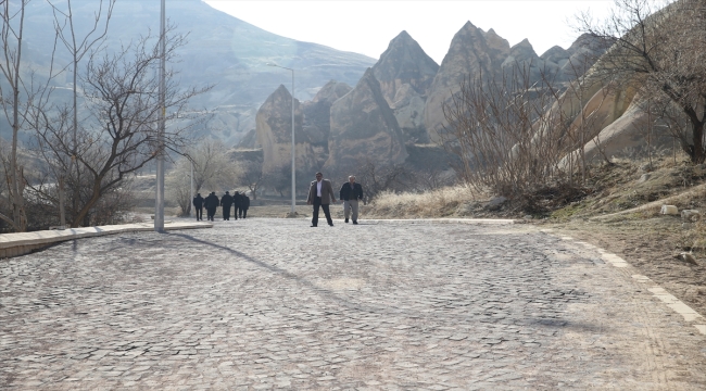 Kapadokya'da turizme açılacak Manastır Vadisi'ndeki çalışmalar sürüyor