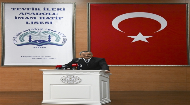Milli Eğitim Bakanı Özer, vefatının 61. yılında Tevfik İleri'yi anma programında konuştu