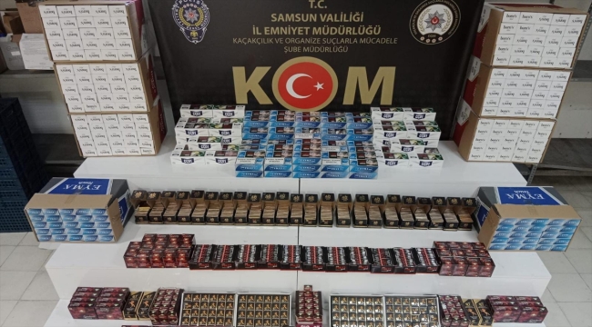 Samsun'da 110 bin makaron ele geçirildi