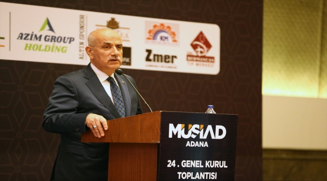 Tarım ve Orman Bakanı Kirişci, MÜSİAD Adana Şubesi Genel Kurulu'nda konuştu