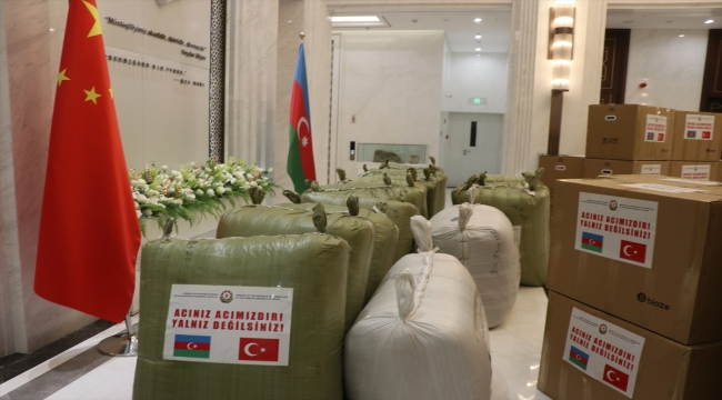 Azerbaycan'ın Pekin Büyükelçiliğinden Türkiye'ye deprem yardımı