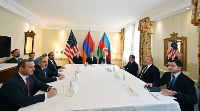 Blinken, Aliyev ve Paşinyan, Münih'te bir araya geldi