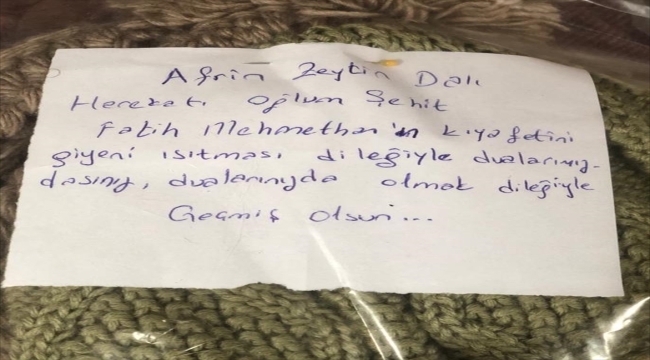 Çekmeköy'de şehit annesi oğlunun eşyalarını depremzedelere gönderdi