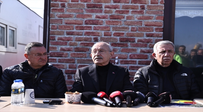 CHP Genel Başkanı Kılıçdaroğlu, Hatay'da incelemelerde bulundu: