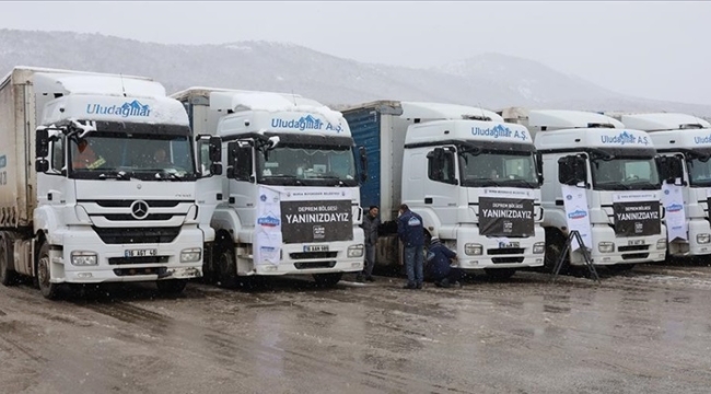 Deprem bölgesine yardım ve destekler ülke genelinde artarak devam ediyor