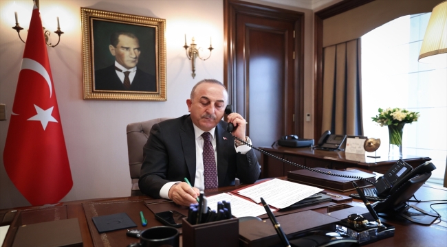 Dışişleri Bakanı Çavuşoğlu'nun "asrın felaketi" sonrası yoğun görüşme trafiği