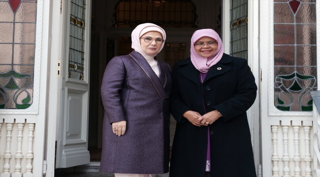 Emine Erdoğan, BM Habitat İcra Direktörü Sharif ile bir araya geldi