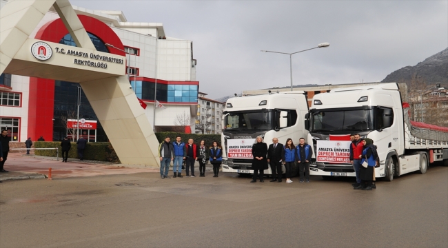 Tokat ve Amasya'dan deprem bölgesine yardımlar sürüyor