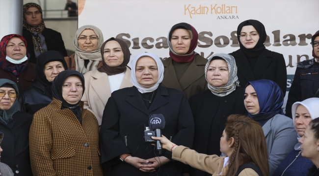 AK Parti'li kadınlardan, 8 Mart Dünya Kadınlar Günü dolayısıyla depremzedelere mutfak seti desteği 