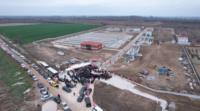 Edirne'de Tunca ve Meriç nehirlerini evsel atıklardan kurtaracak arıtma tesisi açıldı
